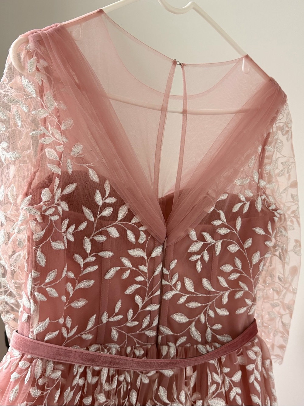 Teuta Matoshi Blush Pink Floral Maxi Gown - Picture 8 of 13